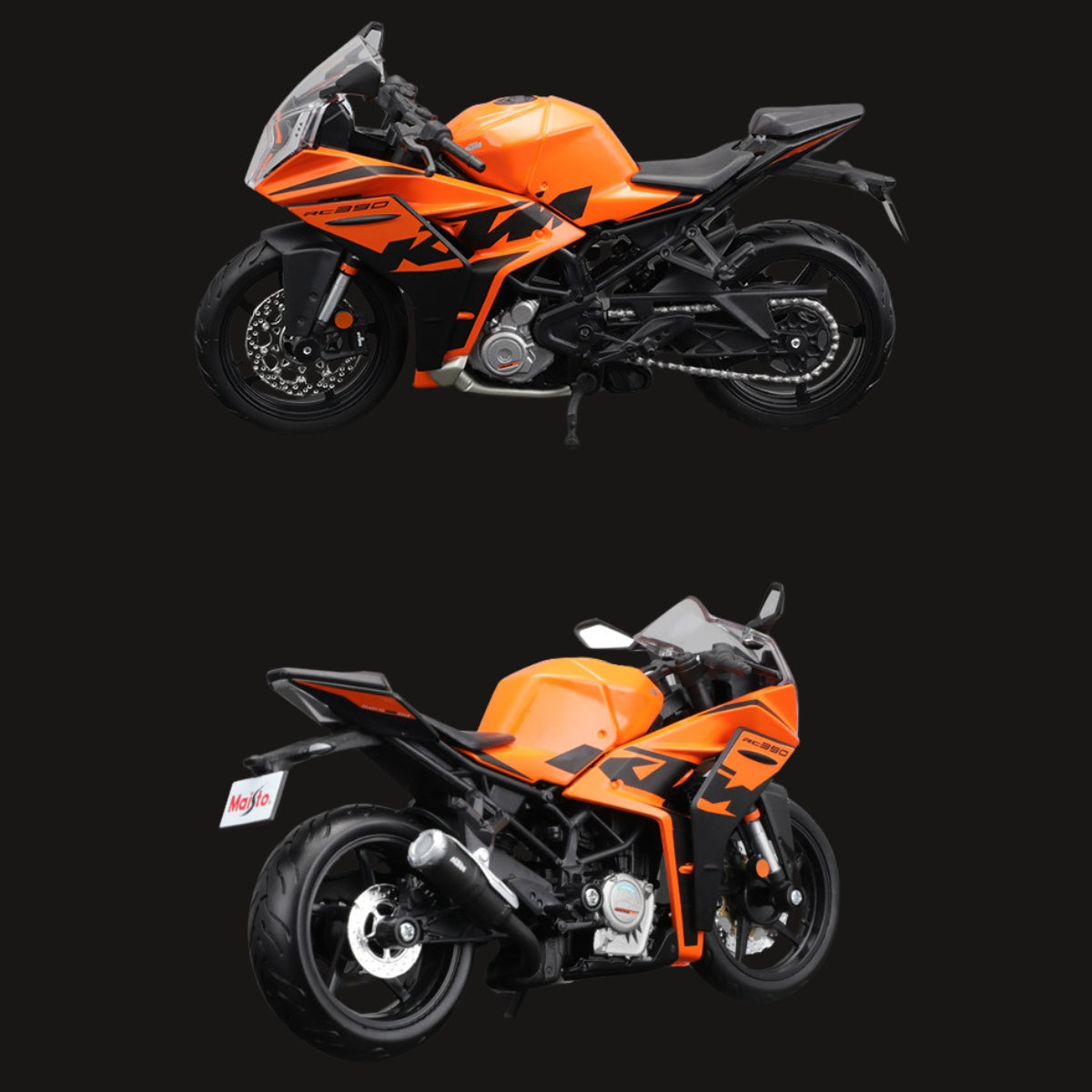 1:12 Skala KTM RC 390 Dascast Model Motorrad