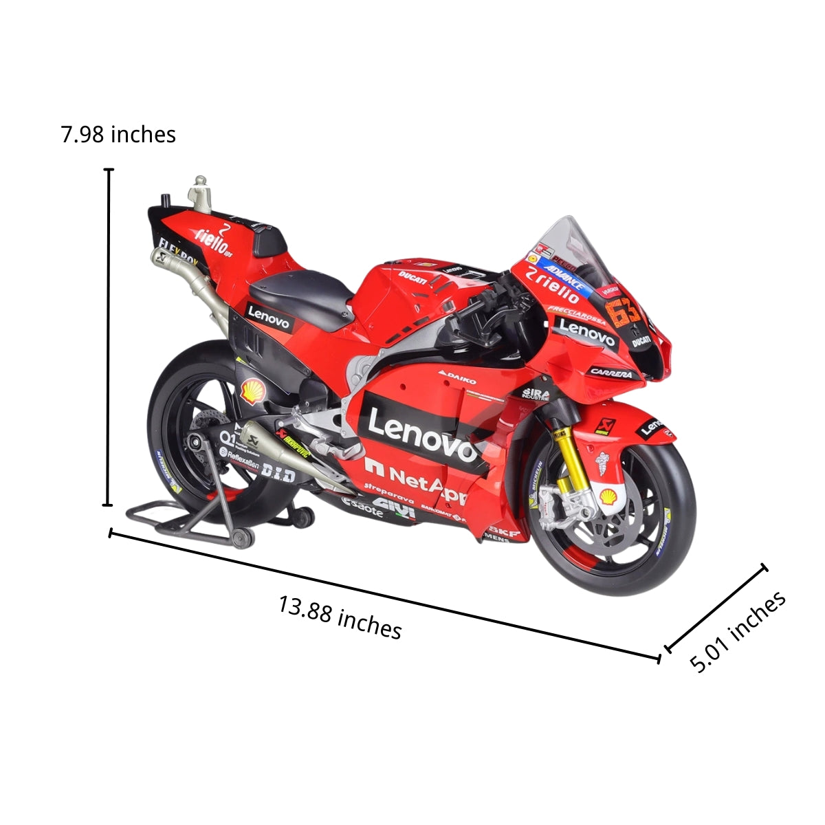 1:6 Scale Ducati MotoGP Diecast Model Motorcycle