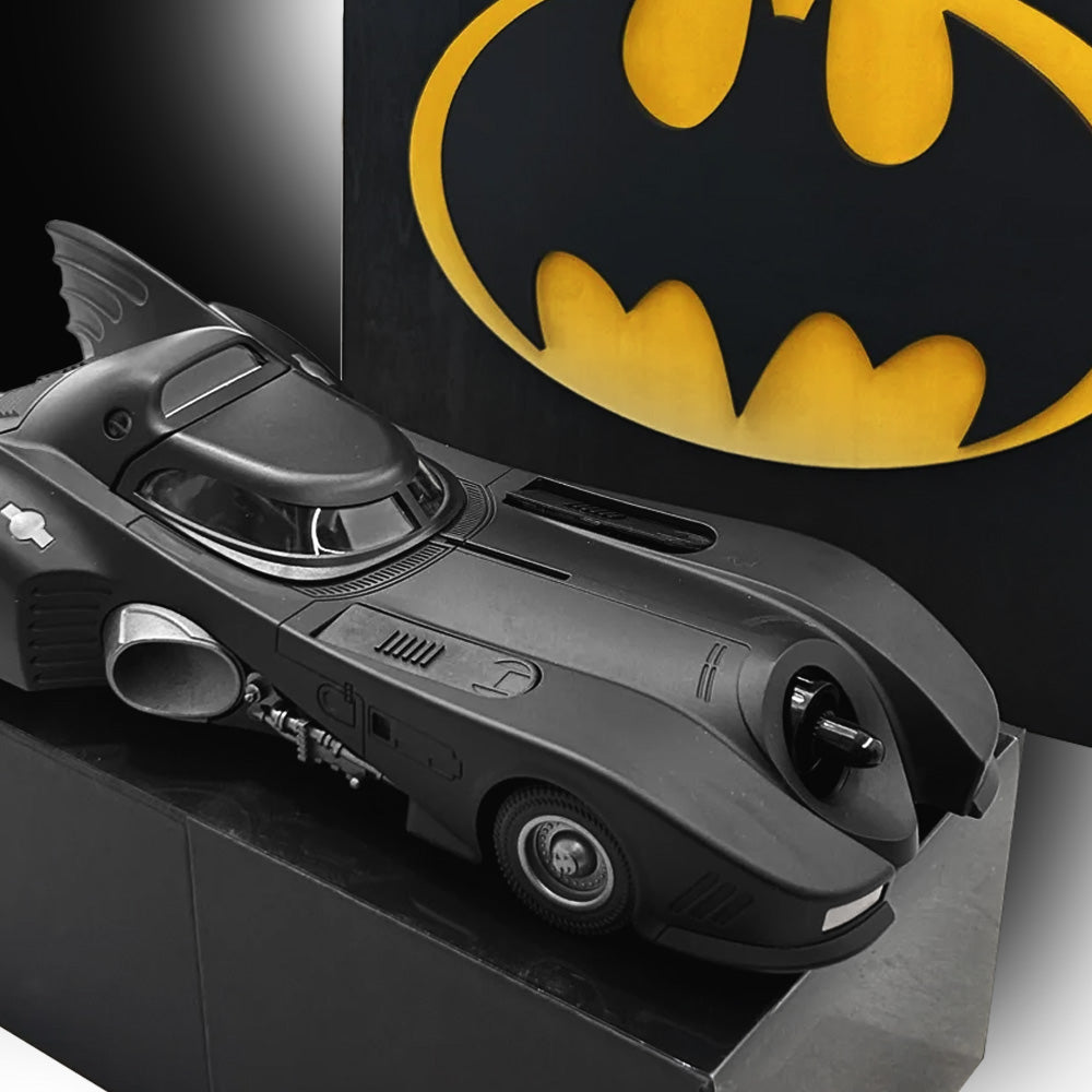 1:24 Scale Batmobile Model - LED Lights, Mist Spray & Removable Panels