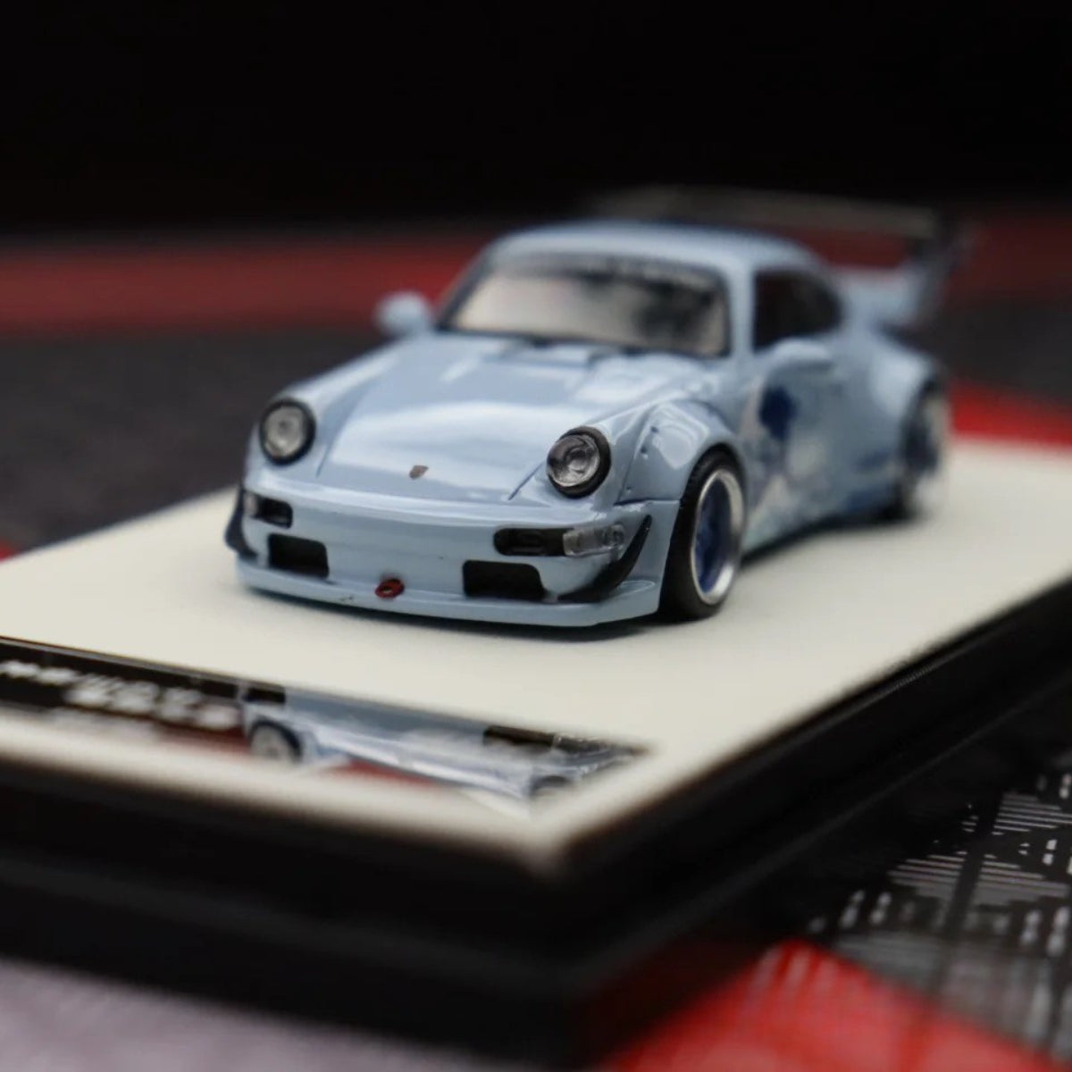 1:64 Skala Porsche 964 Kanagawa Wave Edition Diecast Model Car Car