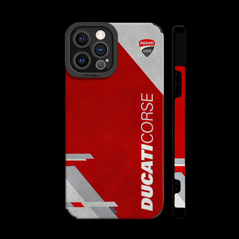 Étui de téléphone en cuir Ducati Suede