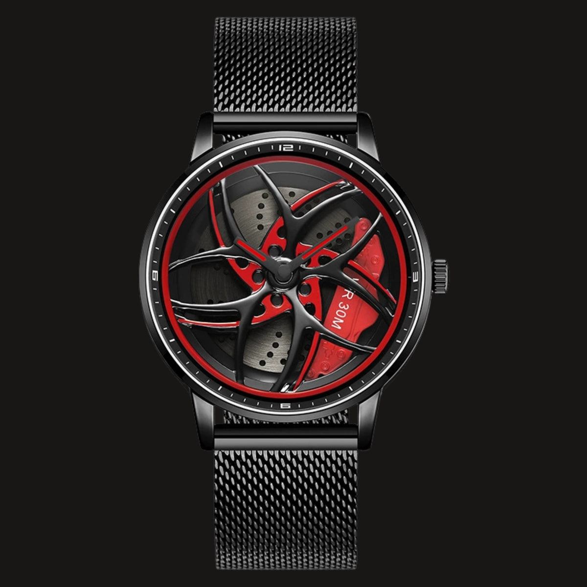 Revolvex Racing Wheel Quartz Watch  -  3D回転合金ダイヤル