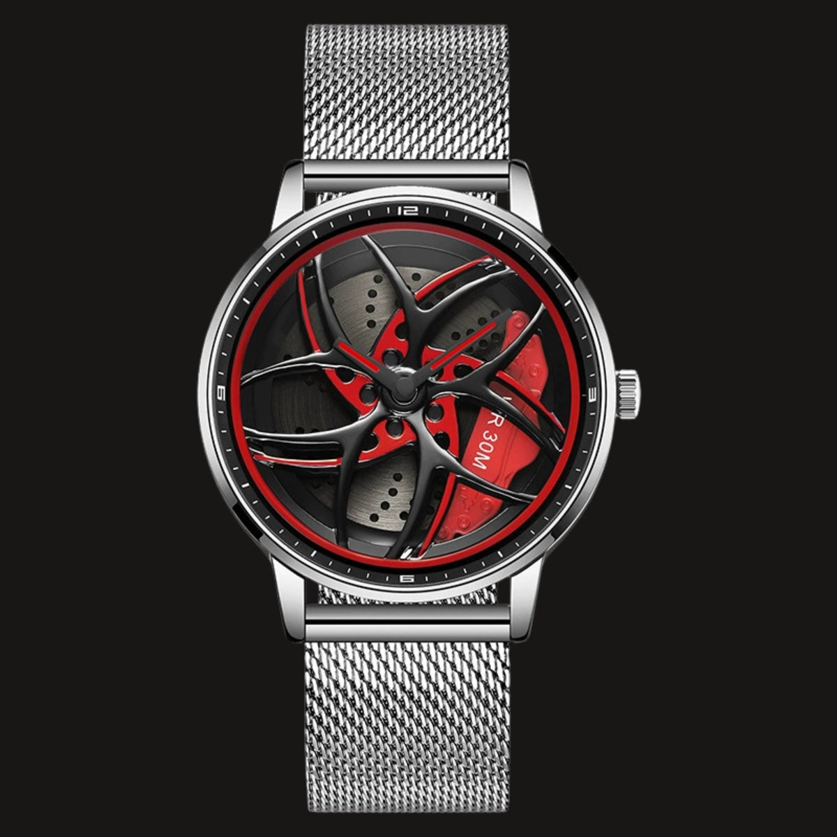 Revolvex Racing Wheel Quartz Watch  -  3D回転合金ダイヤル