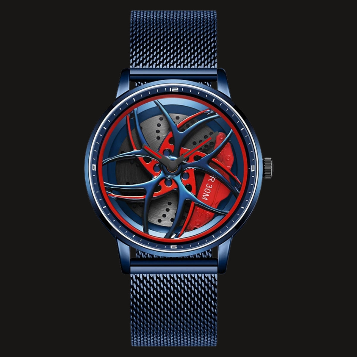 Revolvex Racing Wheel Quartz Watch  -  3D回転合金ダイヤル