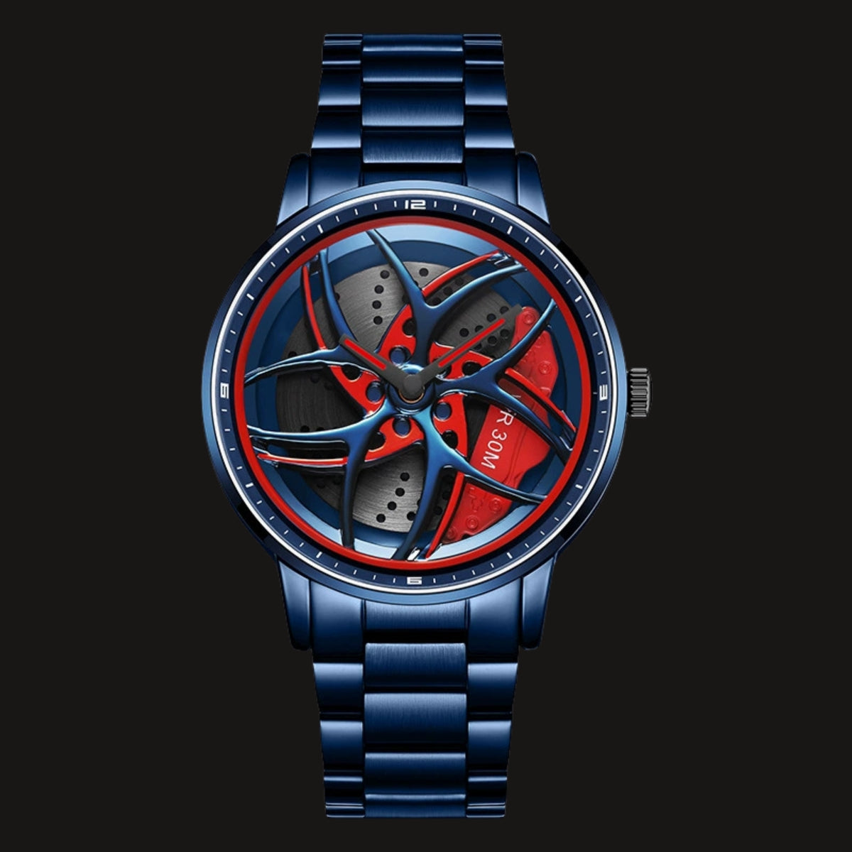 Revolvex Racing Wheel Quartz Watch  -  3D回転合金ダイヤル