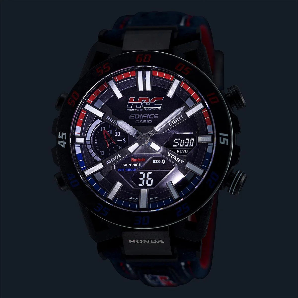 Casio-Gebäude Honda Racing Limited Edition ECB-2000HR-1AJR Uhr